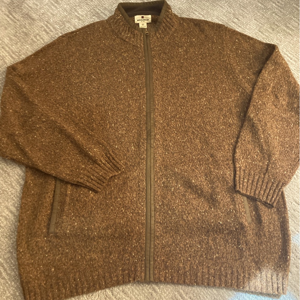 Woolrich Mens full zip sweater 2XL